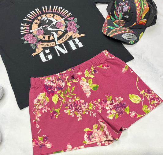 🌷 Short : fleurie 10-12 ans confo neuve .