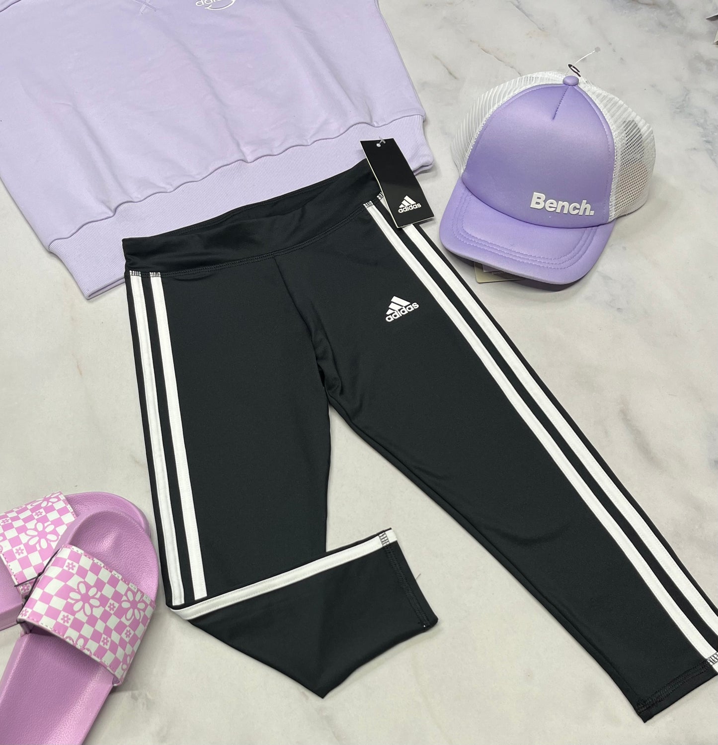 🦄 Skinny sport Adidas : longueur 3quart 7-8 ans fille neuf ! Stretch confo .