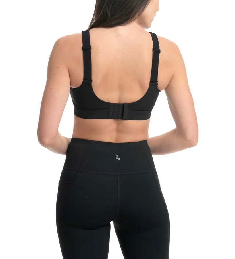 Lolë top : noir sport ! Ajustable 3 niveaux au dos et bretelles! Médium et Large femme neuf.