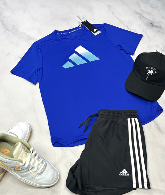 🩵 Manche courte : Adidas tissu de sport stretch 13-14 ans fille coupe confo neuf !