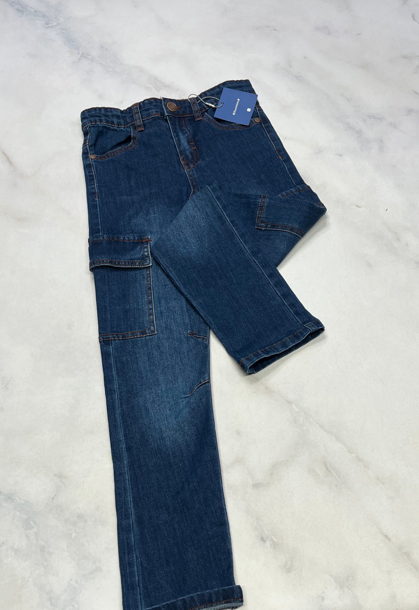 Skinny jeans : Cargo mou 8 ans fille neuve .