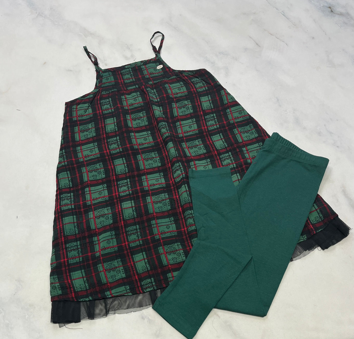 Duo : Souris Mini robe : 7-8 ans ajustable comme neuve . Molle confo + Leg. Neuf 7-8 ans