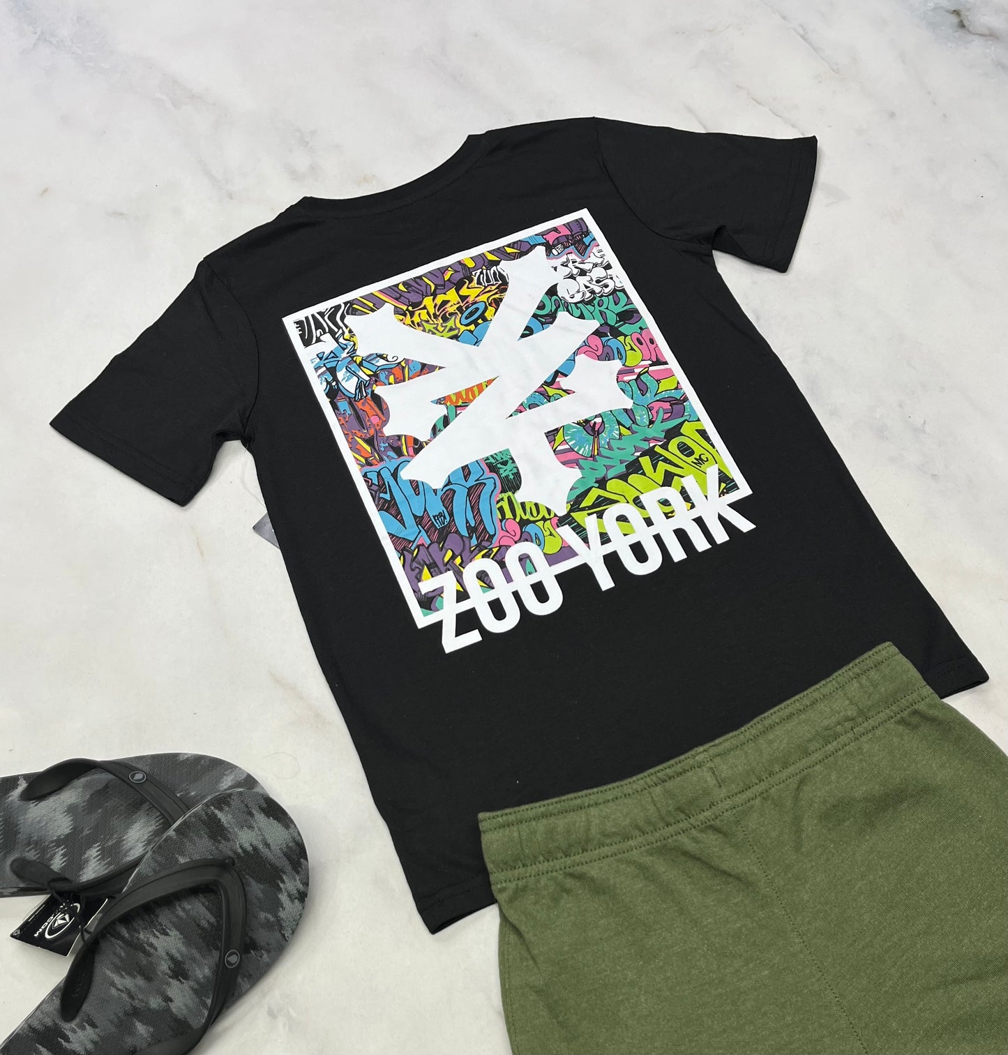 🛹 T-Shirt : Zoo York 7-8 ans garçon . Beau logo au dos . Neuf !