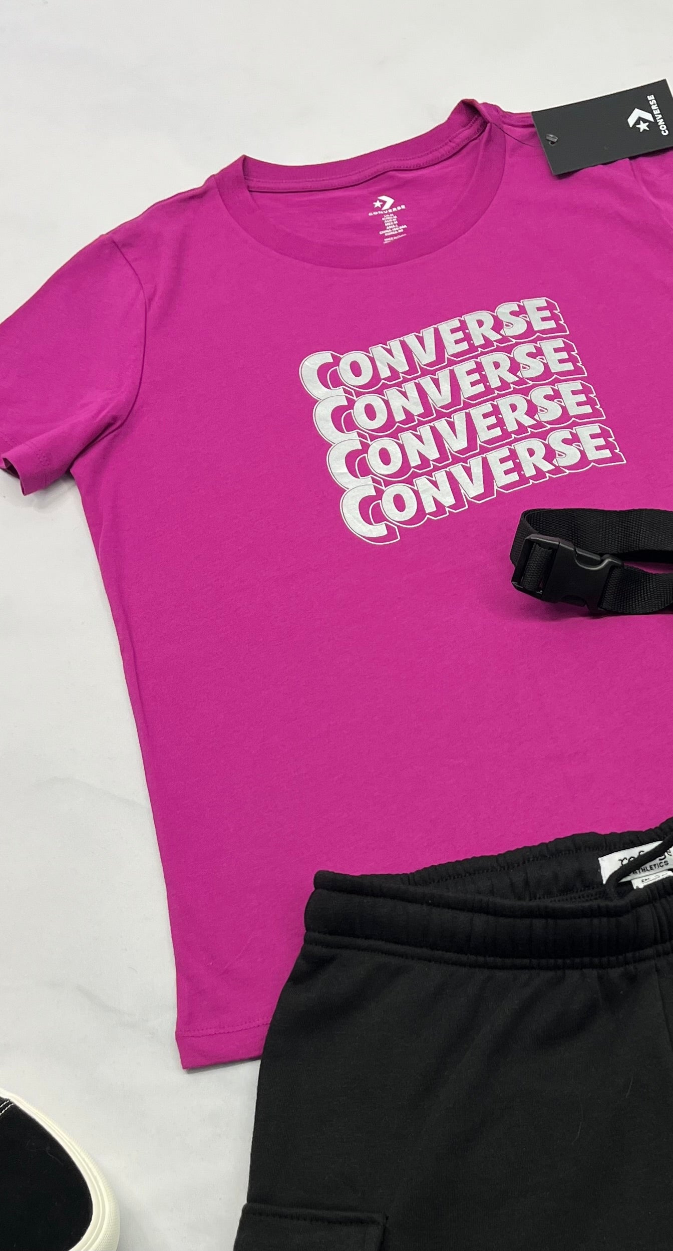 🩷 Converse : Manche courte M( SM-femme ) neuf !
