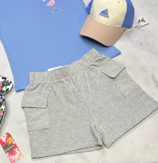 🌸 Short cargo : grise + 9-10 ans fille neuve !