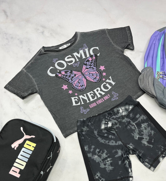 💜 Manche courte : 5-6 ans  fille . Relax fit look Tye dye tendance .