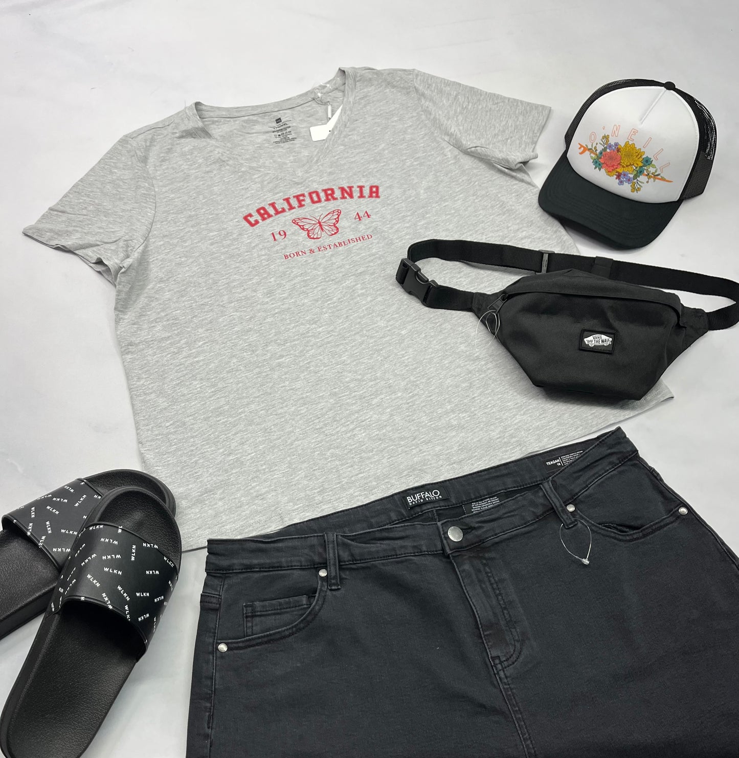 😍 T-Shirt gris : fait + XL femme coupe confo neuf !