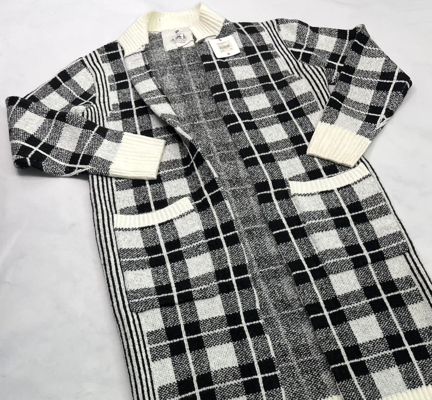 Longue veste : douce stretch M/ femme neuve Tag .