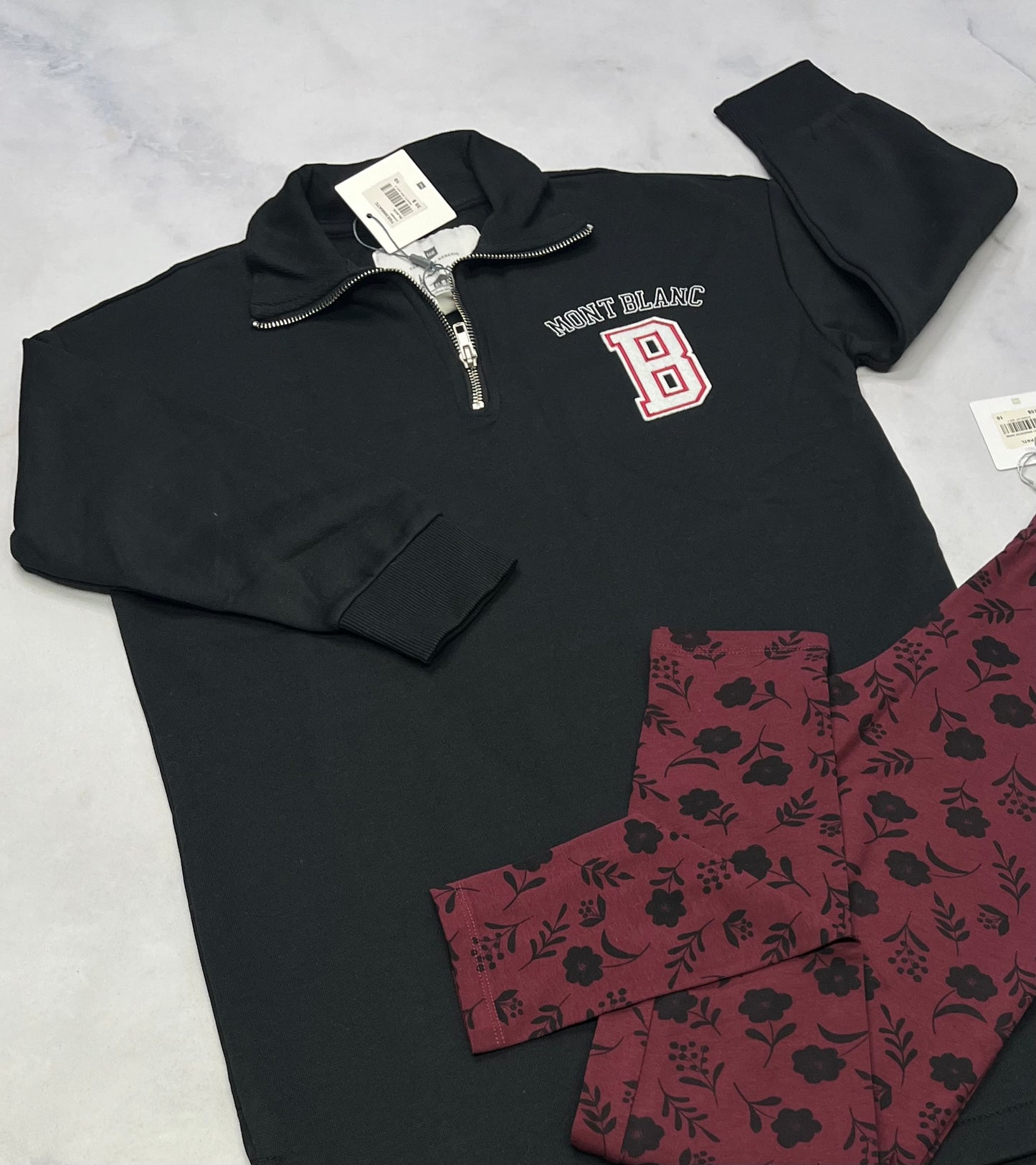 Robe : en ouaté Tag neuve ! + leg. fille tag neuf ! Duo 10ans et duo 12 ans