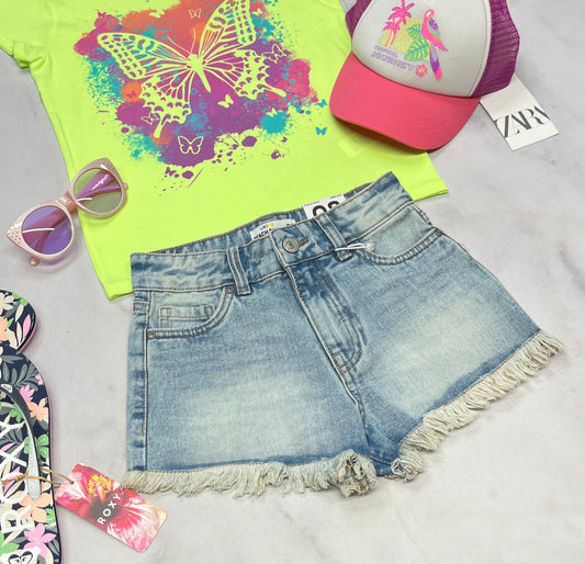 🌴 Short : jeans 8 ans taille ajustable neuve ! Taille haute .