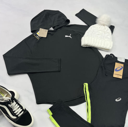 💚 Cagoule : en tissu de sport stretch PUMA M/ femme neuve !