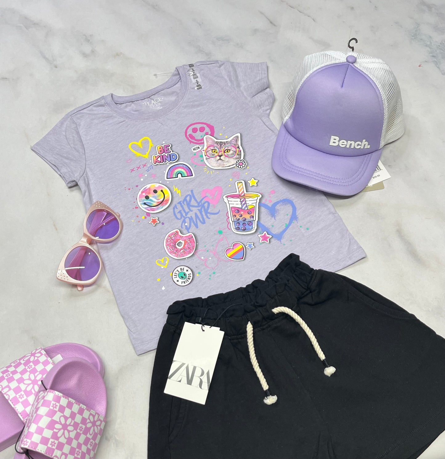 💜 Manche courte : 5-6 ans fille soft neuf !