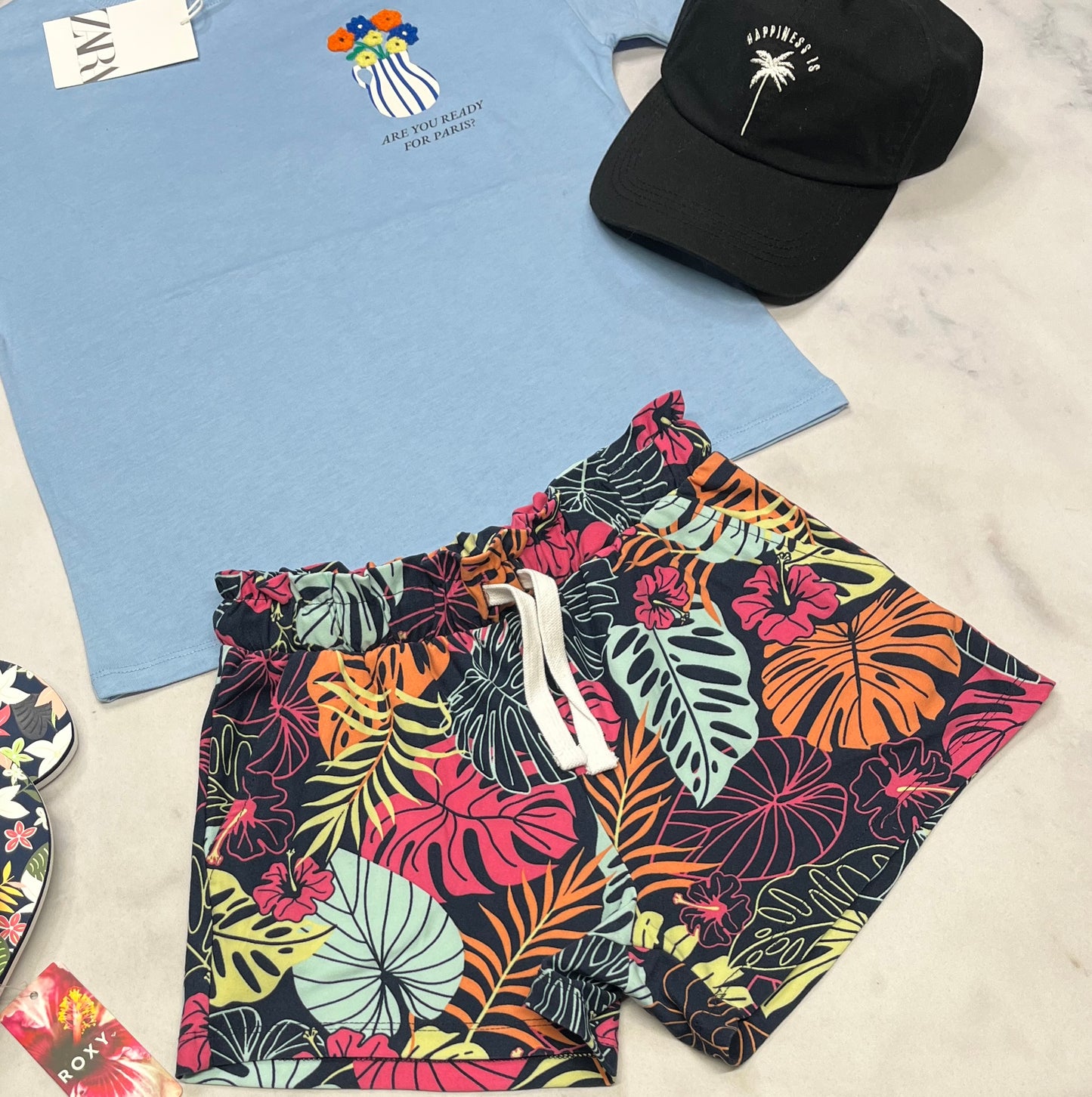 💐 Short fleurit : hyper soft et stretch neuf ! 1x 10 ans fille neuf!