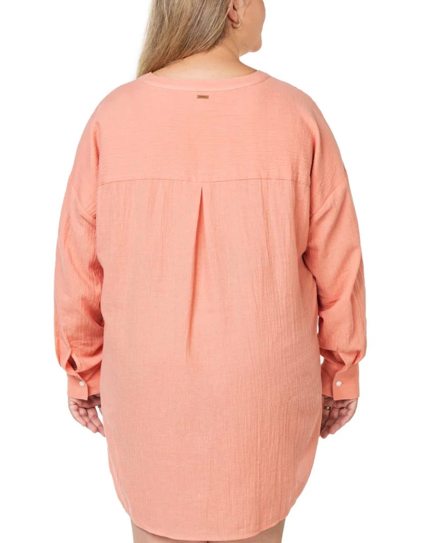 🌴 Par dessus maillot : O’Neill corail , fait  M/ femme look over size plus long au dos . Neuve ! Tissu hyper léger.