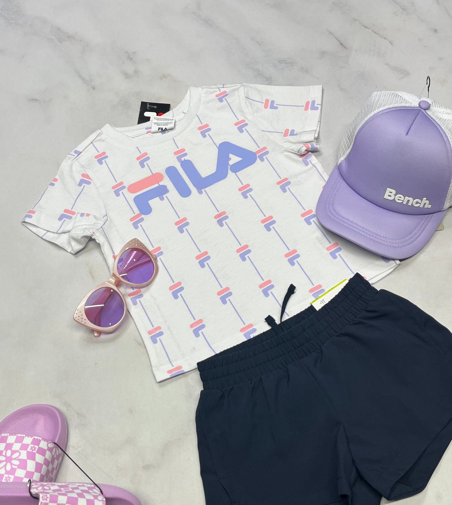 🌴 Manche courte : Fila fait 4 ans fille neuf !