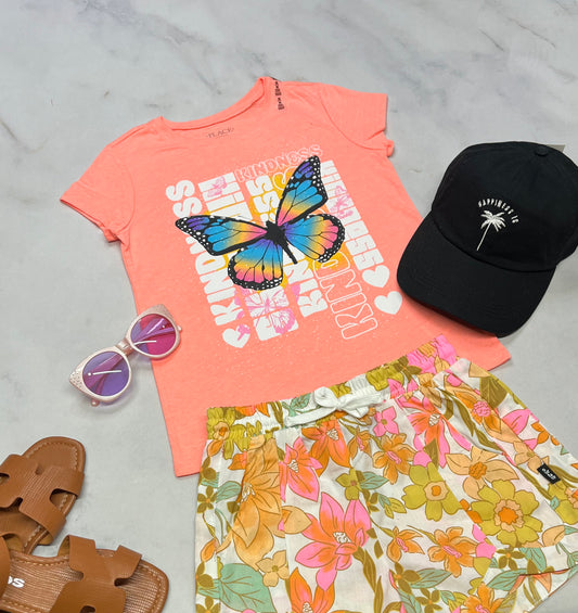 😍 Manche courte : corail soft confo 7-8 ans fille neuf !