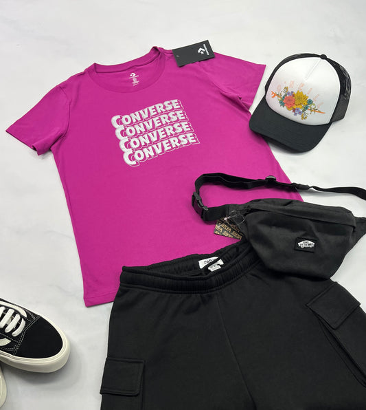 🩷 Converse : Manche courte M( SM-femme ) neuf !
