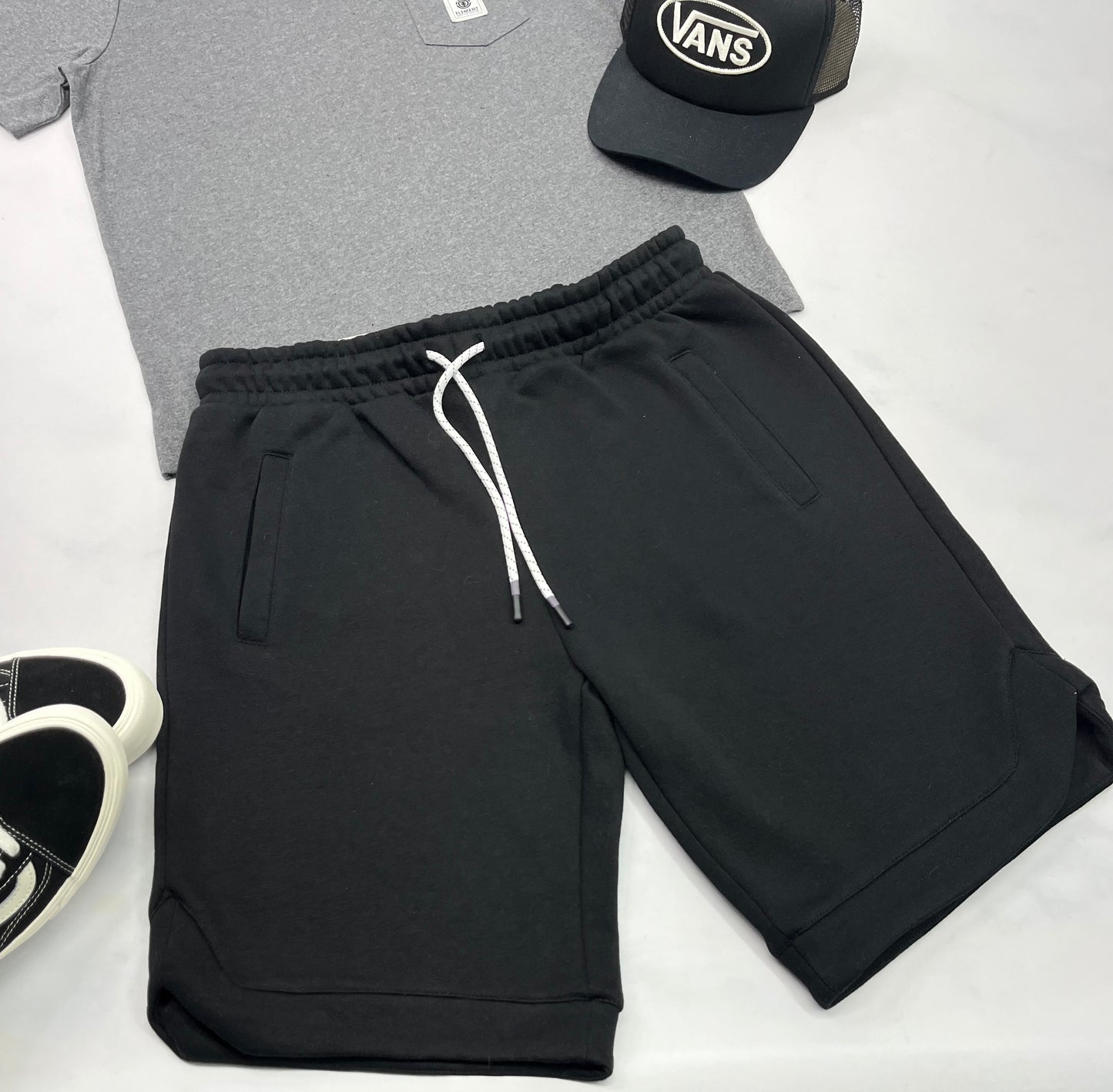 🌴 Bermuda ouaté : noir Defrost S/ homme coupe confo douc à l’intérieur neuf !