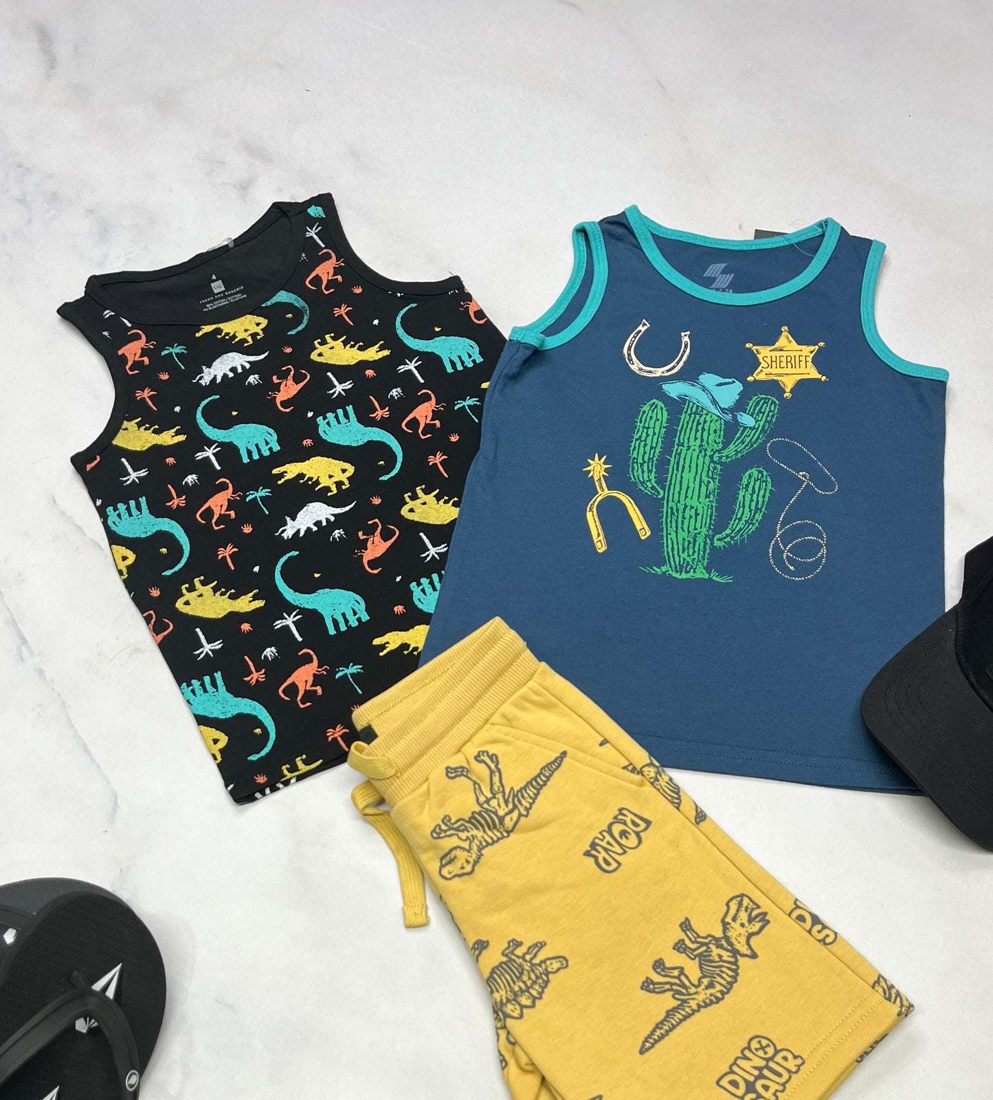 ☀️☀️ Duo : Lot de 2 camisoles neuve 4 ans garçon .