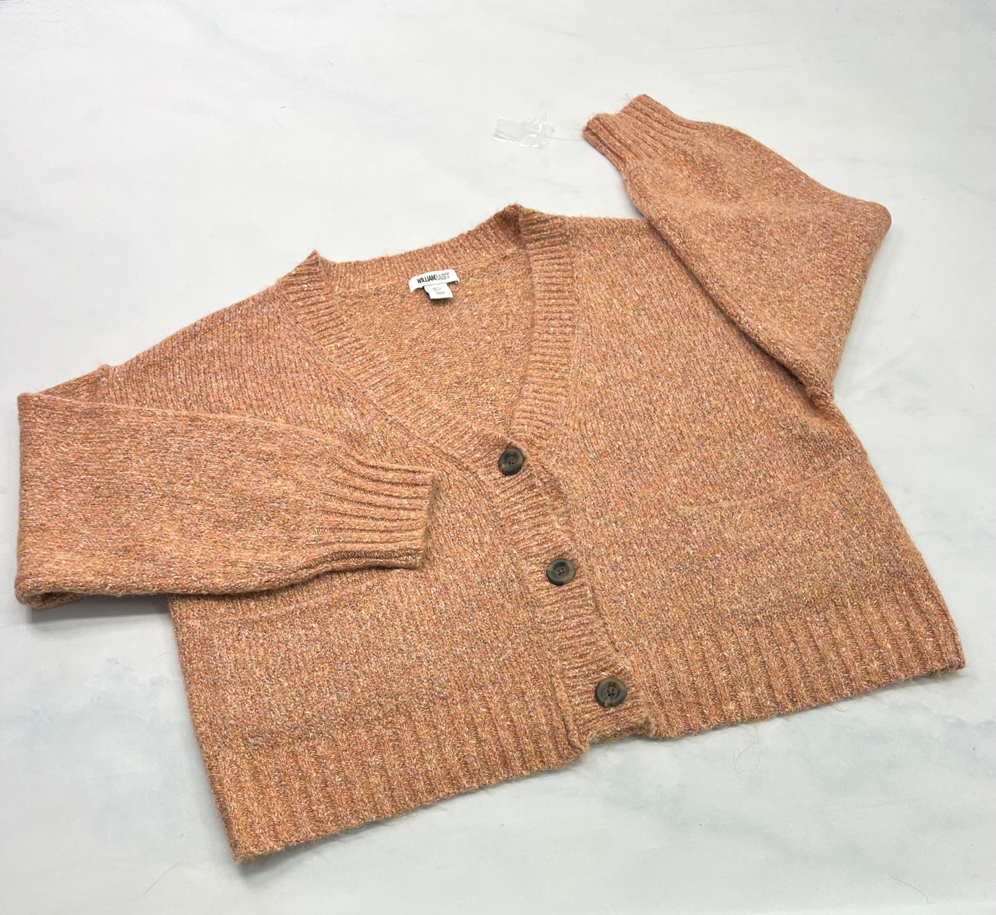 Duo : Robe en velour doux cache cœur ajustable XL/ comme neuve . + veste en tricot L/ ample fait XL neuve . Superbe en  superposition.