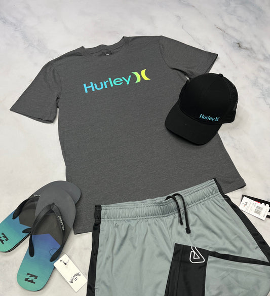 🌴 T-Shirt soft : Hurley charcoal 18-20 ans ado neuf !