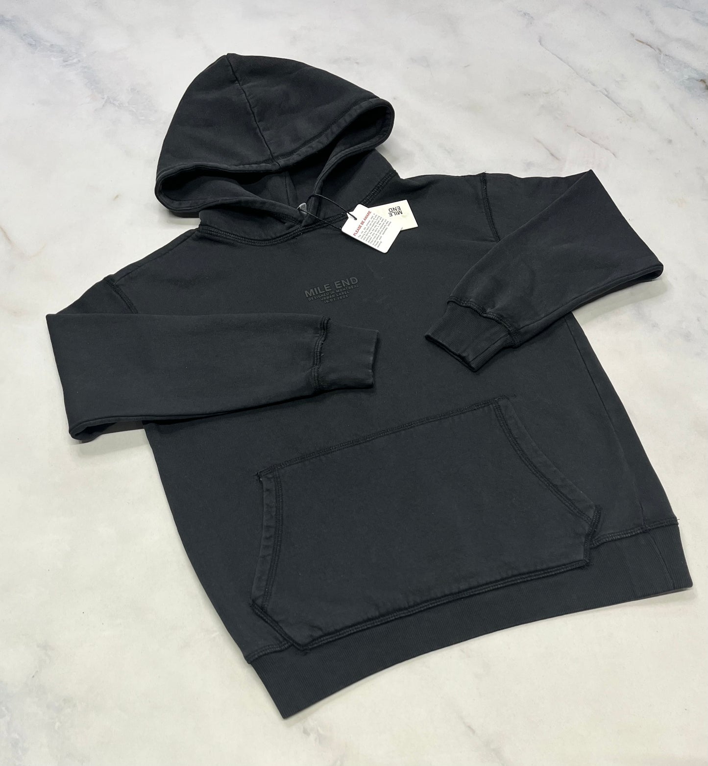 Cagoule : Mile end gris/ noir incroyable neuve ! 10 ans garçon.