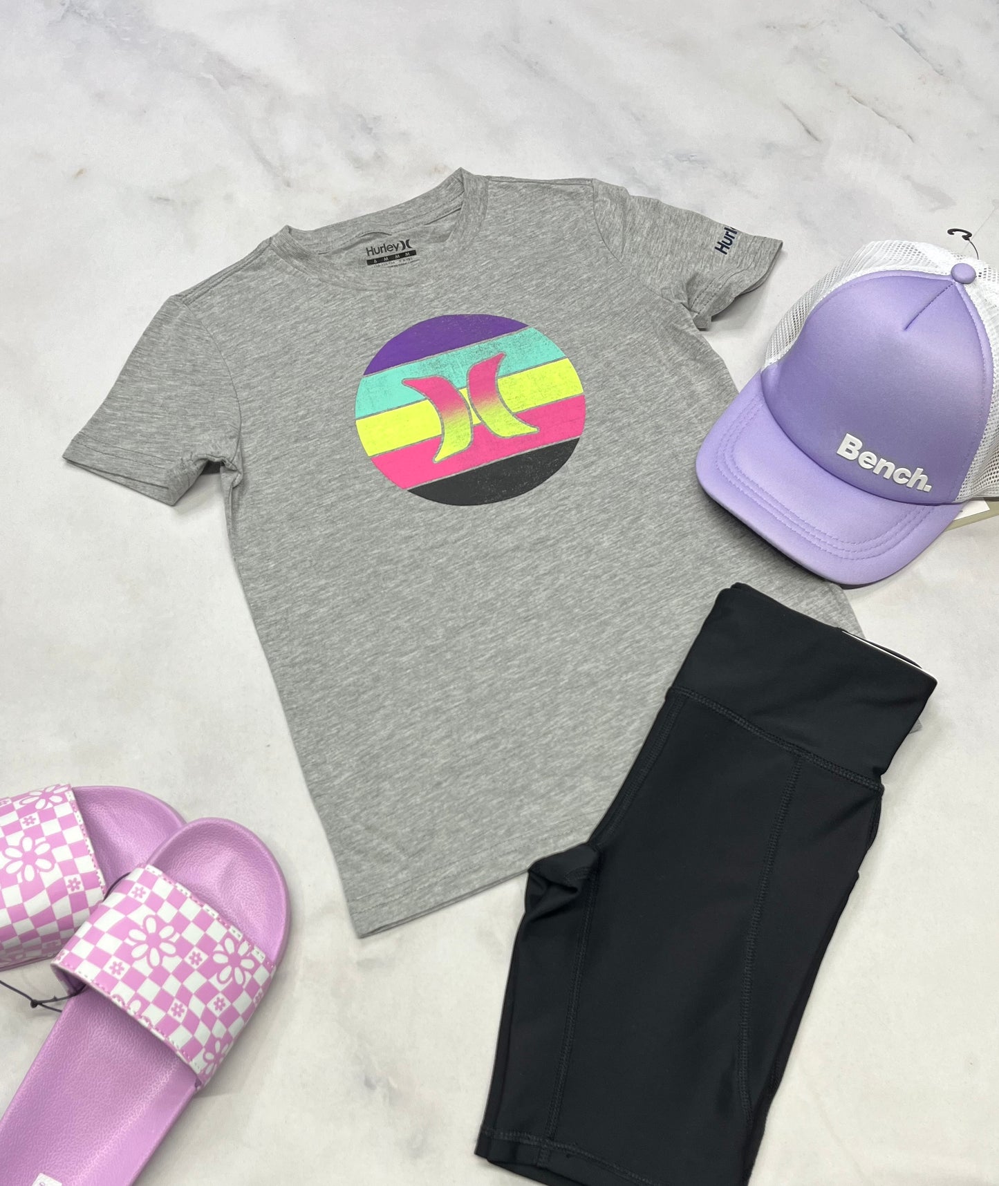 💜 Manche courte : Hurley + 6x-7 ans fille neuf !