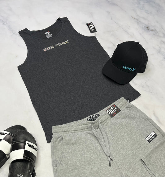 🌿 Camisole: Zoo York charcoal 16 ans garçon neuve . Beau logo au dos .
