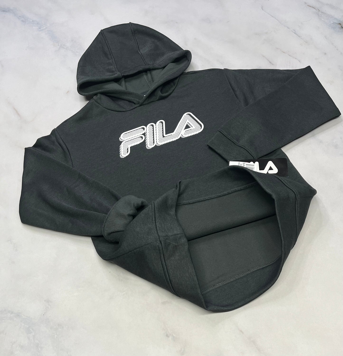 FILA : Cagoule charcoal neuve .