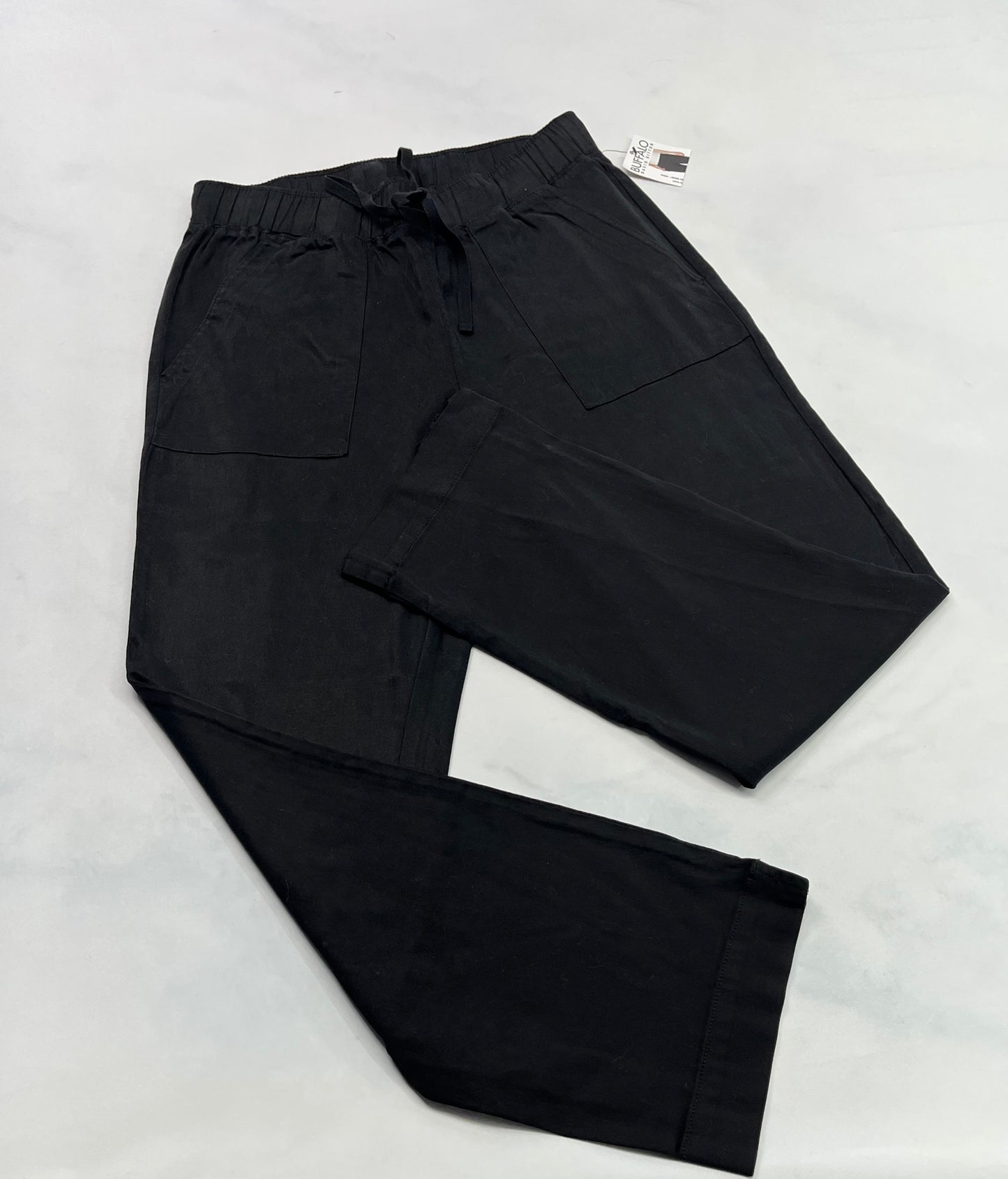 Buffalo : Pantalon noir souple  . Taille élastique jambe droite . Neuf ! Small fait 6 ans