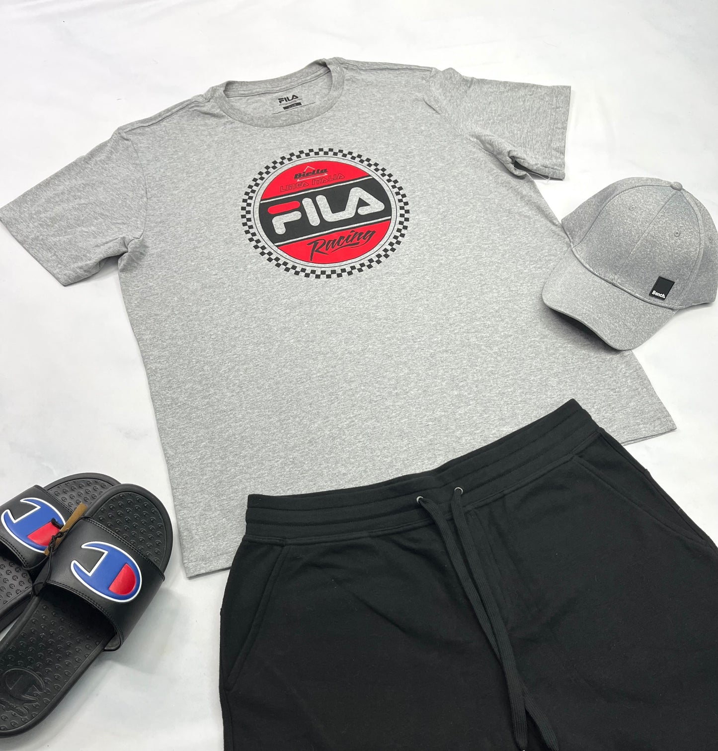☀️ T-Shirt Fila gris : L/ homme neuf !