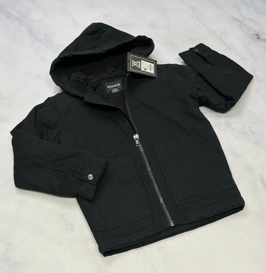 Manteau Arsenic : Noir doubler automne en Sherpa chaud ! Neuf ! 7-8 ans et 10-12 ans