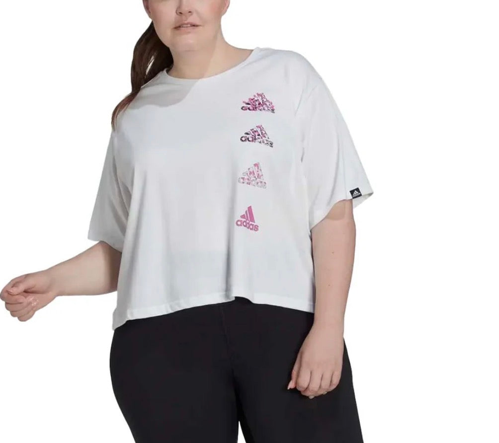 💕 T-Shirt : Adidas 2XL femme mi hanche neuf !!
