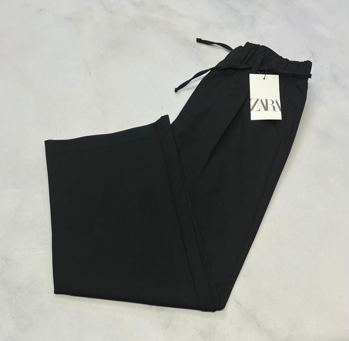 Zara : Pantalon tissu chic mou automnale 10 ans fille neuf ! Taille élastique  jambe  large tendance .