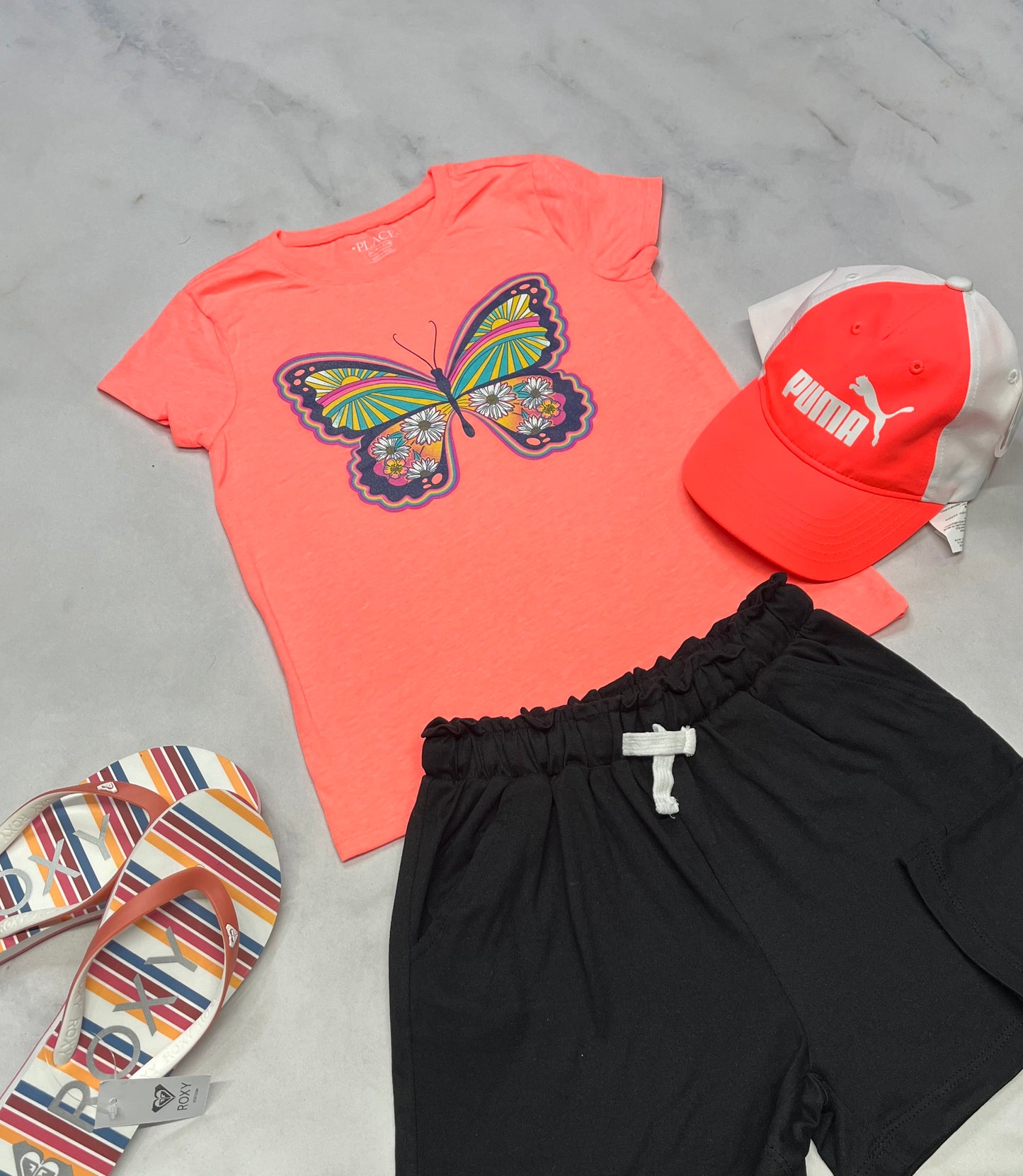 😍 T-Shirt : corail soft 7-8 ans fille neuf !