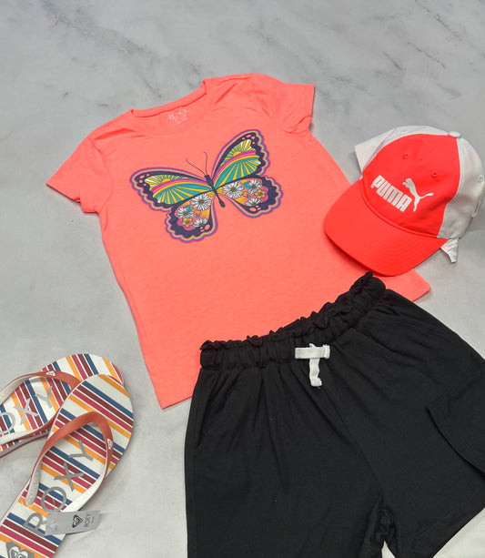 😍 T-Shirt : corail soft 7-8 ans fille neuf !