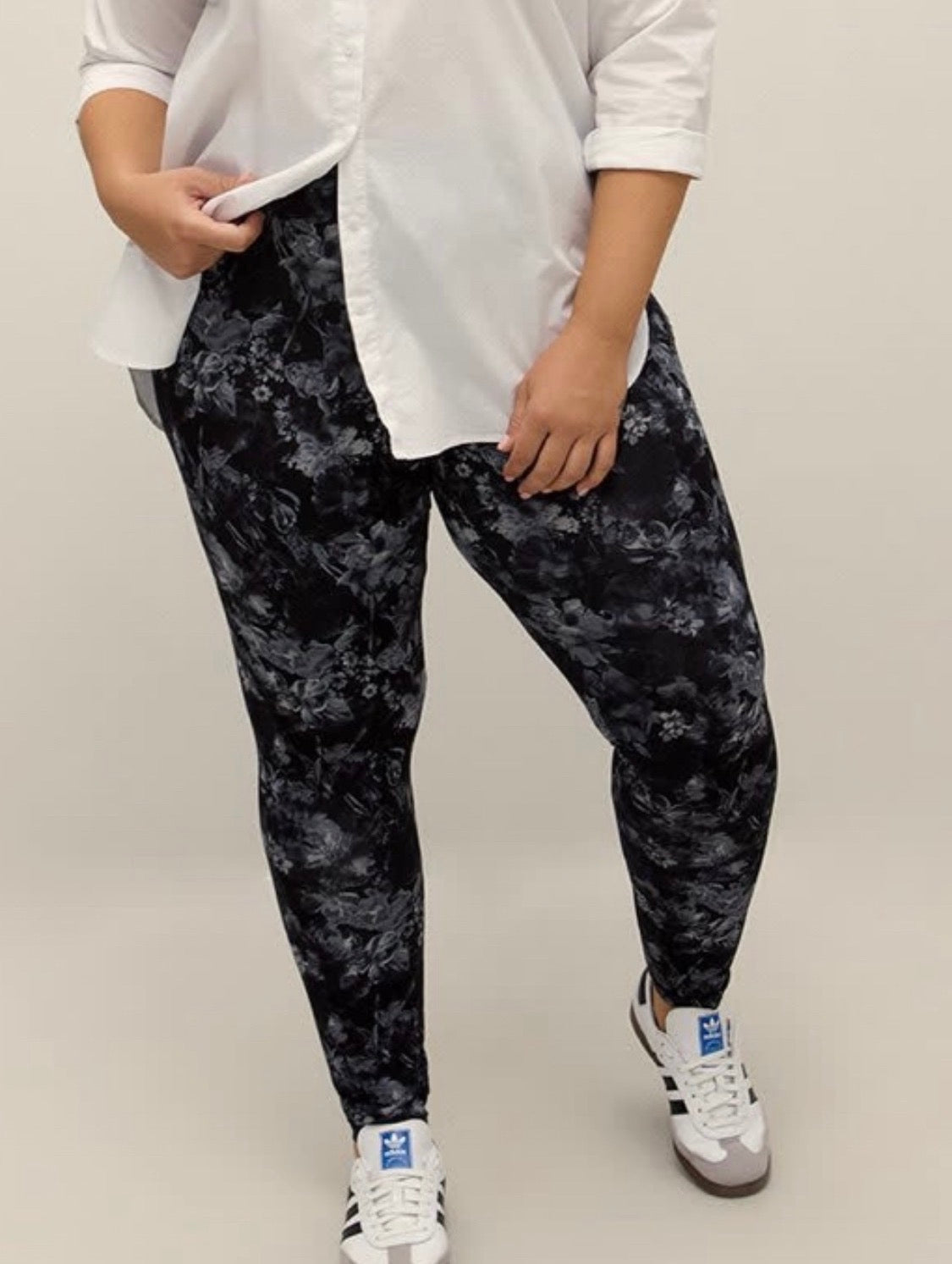 😍 Legging PENN : fleurit soft stretch neuf ! L , XL et 1XL( xxl ) femme .