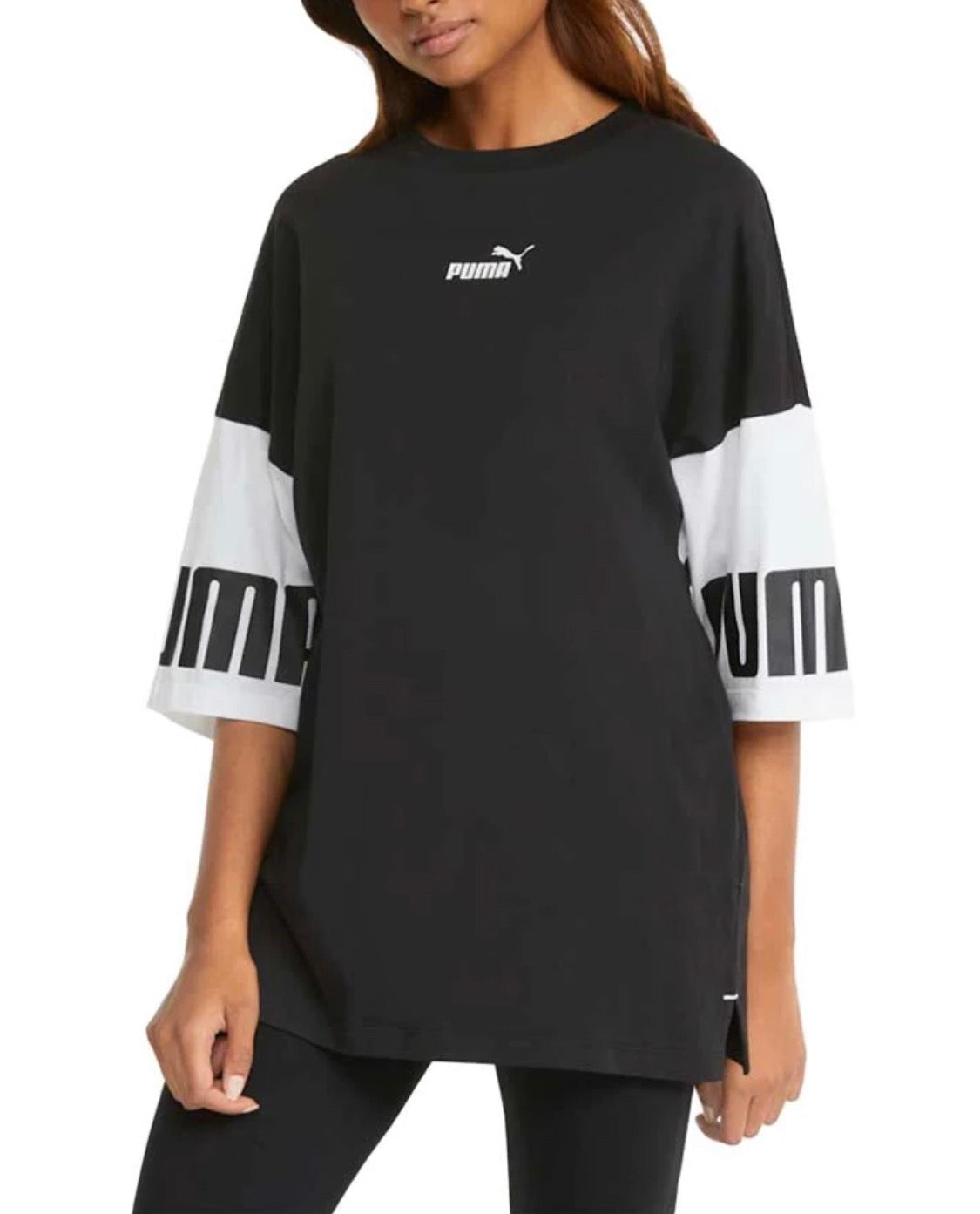 😍 T-Shirt/ tunique : PUMA XL/ femme relax fit look tendance . Neuf !