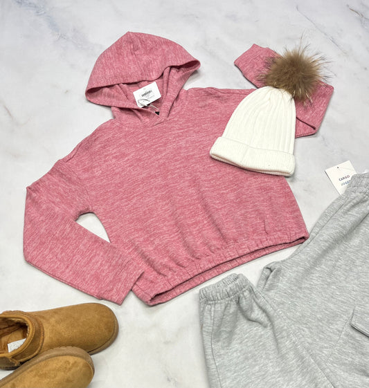 💝 Cagoule : Hyper douce et taille stretch 7 ans fille neuve .