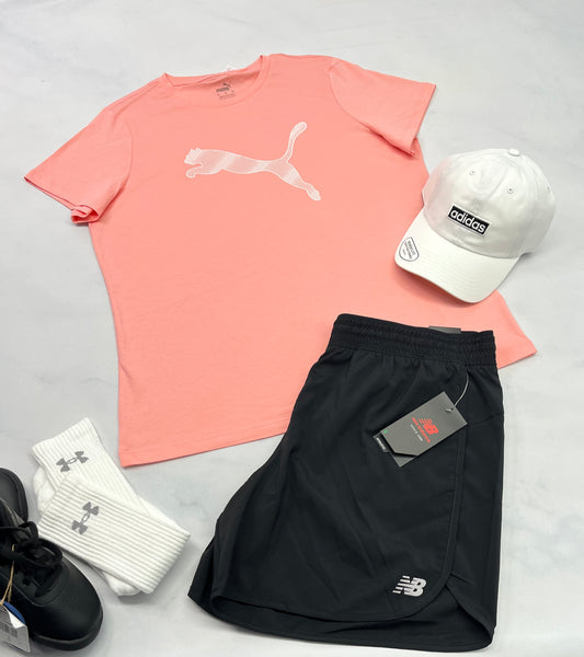 🤩Manche courte : Puma corail XL femme neuf !