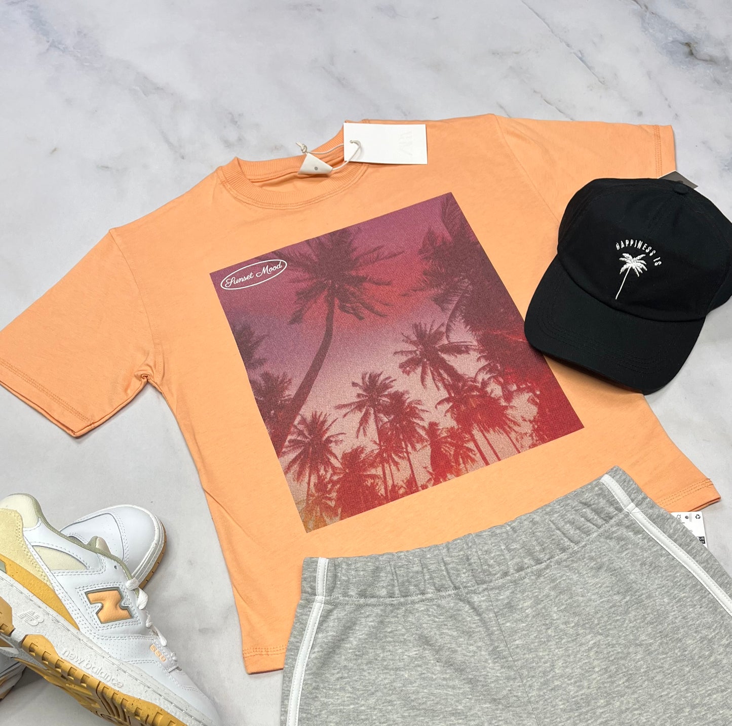 😍 ZARA : manche courte corail + 14 ans fille neuf !!