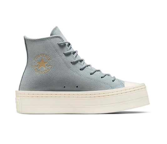 🤩 CONVERSE : Bleu effet suède mât . Intérieur doublure en micro polar doux . 7.5 femme ( 24.5 cm) . Neuf!!