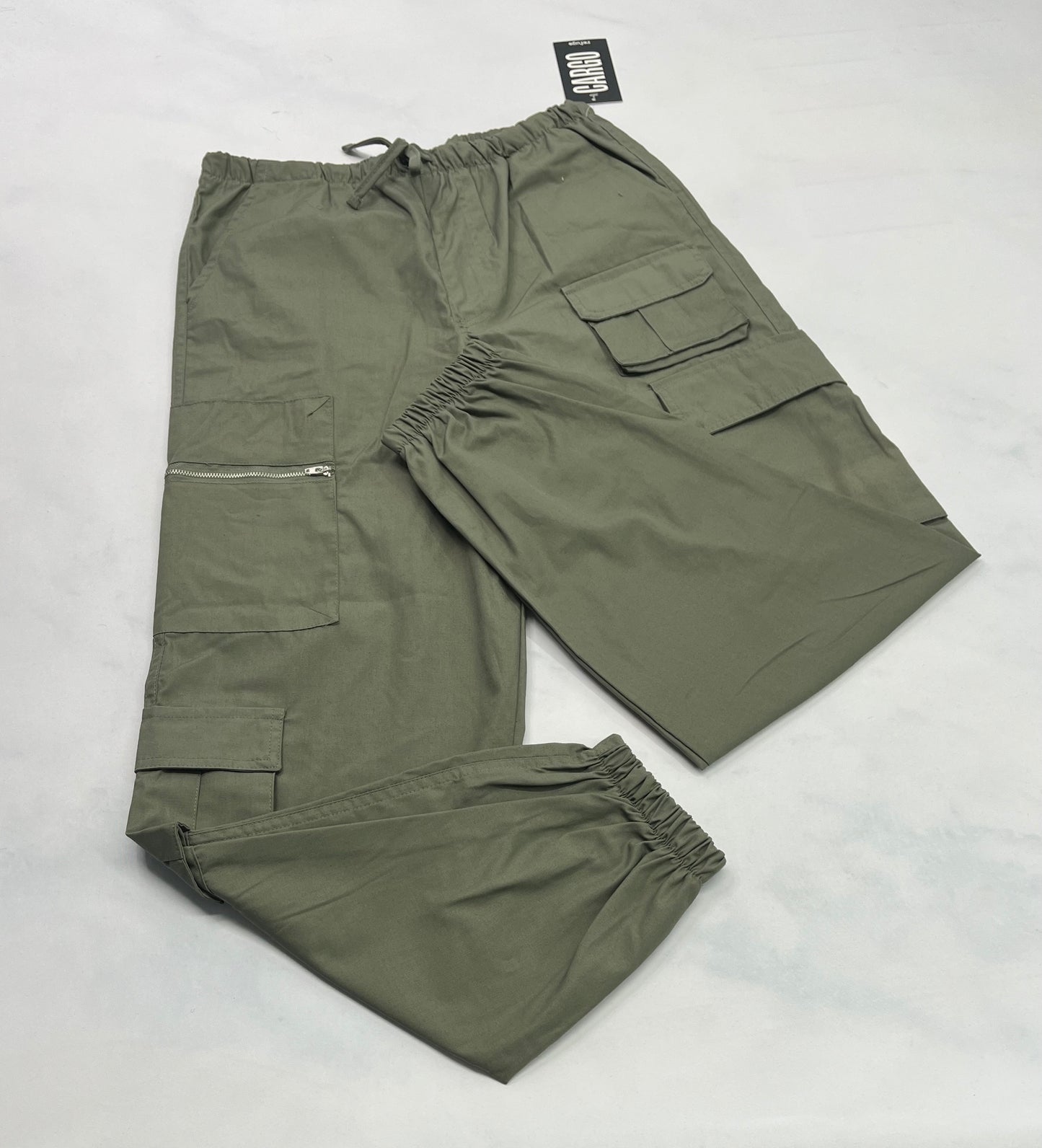 Pantalon cargo: Refuge M/ femme coupe confo neuf! Kaki M/ femme neuf!