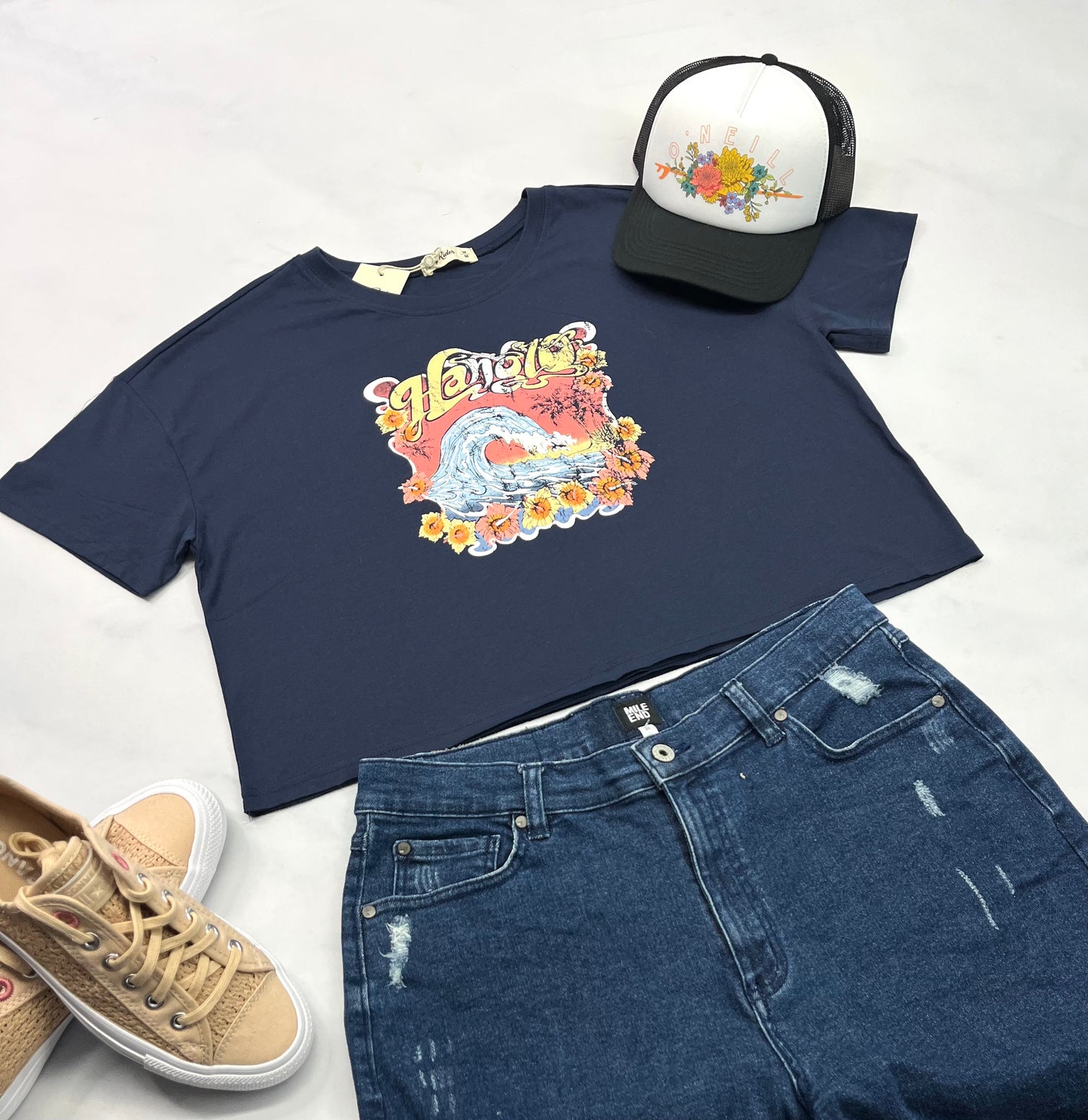 😍 Manche courte : Tag mi hanche M/ femme relax fit neuf !