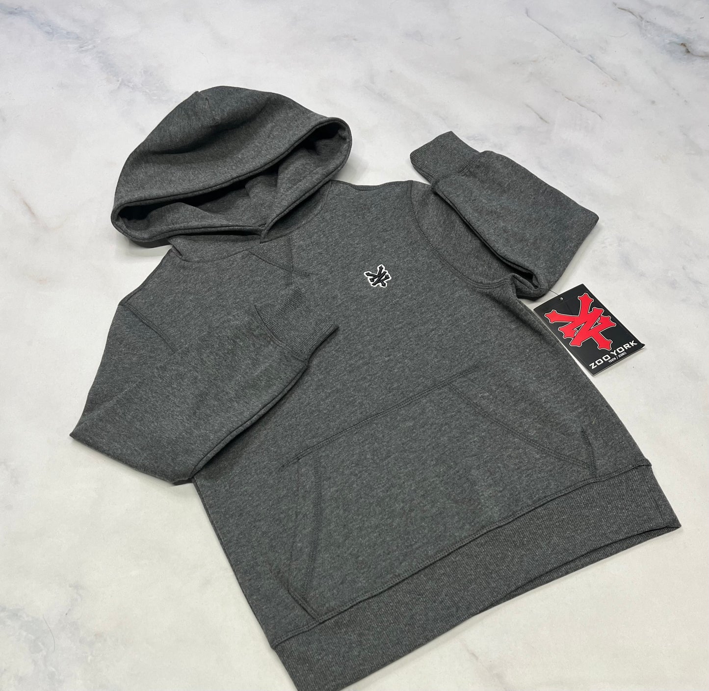 Cagoule : en ouaté grise à zoo Y. Neuve ! 7-8( + 7 ans )