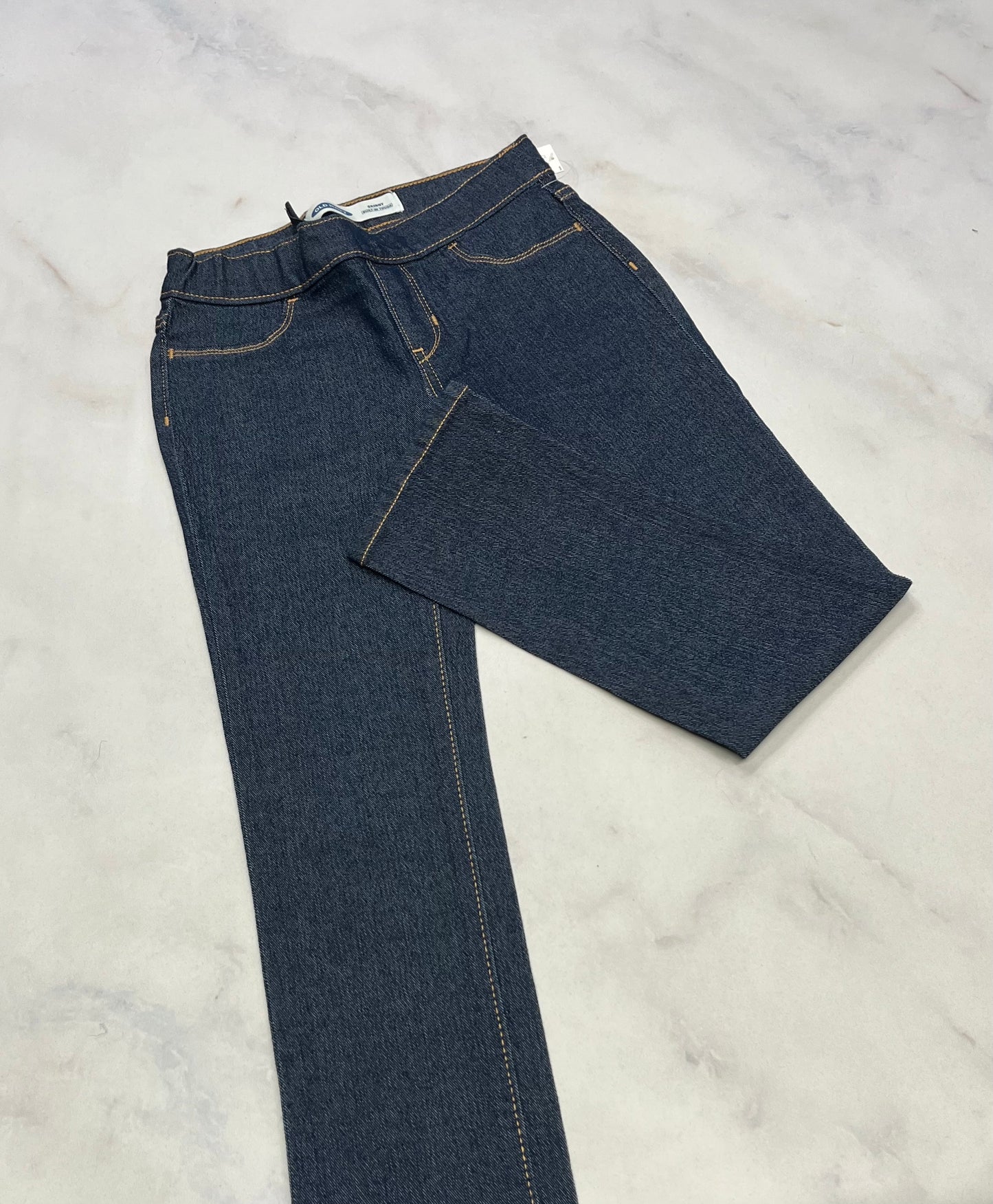 Jeans taille legging : ajustable 8 ans fille neuve!