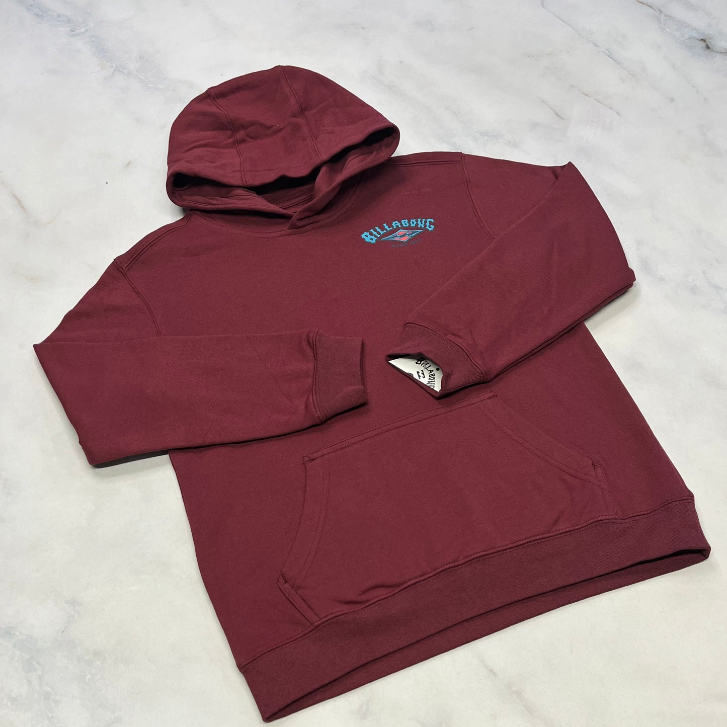 Billabong : Cagoule unisexe ouaté bourgogne neuve ! 10-12 ans et 14-16 ans .