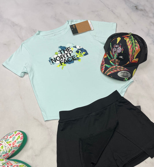 🩵 North Face : Manche courte + 7-8 ans fille  neuf !