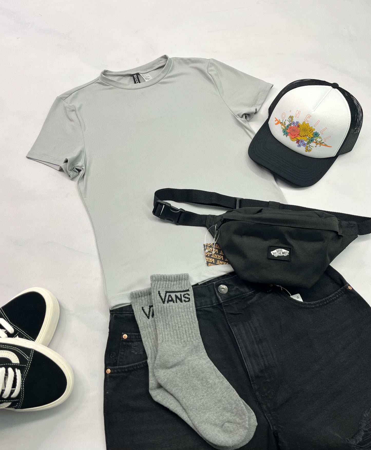 🌿 Manche courte : gris pâle ultra doux et soft ! Stretch ++ fait Small femme neuf !