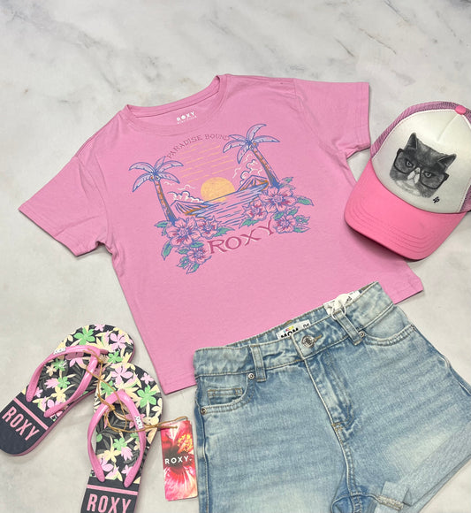 🌸 Roxy : manche courte 6 ans coupe confo fille neuf !